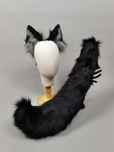 wolf ears tail|real wolf ears and tail.